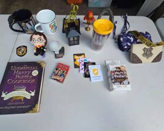 Eclectic Assortment of Harry Potter Toys, Games, Books, and Collectibles