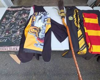 Harry PotterThemed Clothing and Accessories Incl. Robes, Scarves, and Replicastyle Broomstick