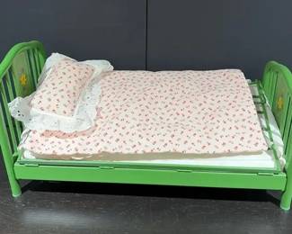 American Girl Doll Expandable Metal Bed with Bedding