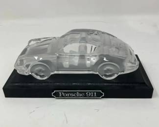 Clear Crystal PORSCHE 911 Figurine