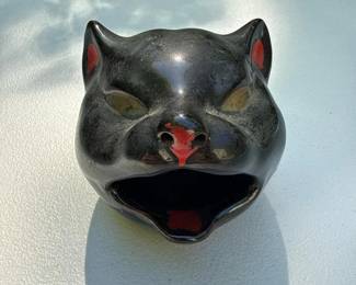005 ceramicblackcatheadplanter
