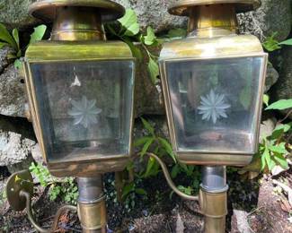 162 vintagebrasswallmountedoillanterns