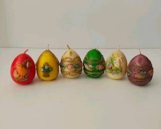 150 vintagehandpaintedeastereggcandles