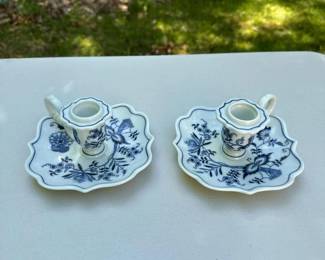 055 setof2vintagebluedanubeblueonion