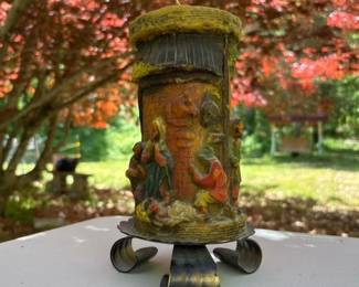 139 vintagegermannativityscenewaxcandle