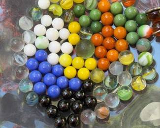 011 bulklotofassortedglassmarbleswith