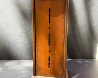 094 vintagewoodenmatchbookholderdispense