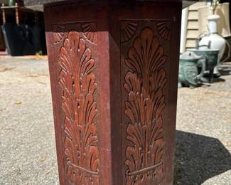 018 vintagehandcarvedwoodenplantstand