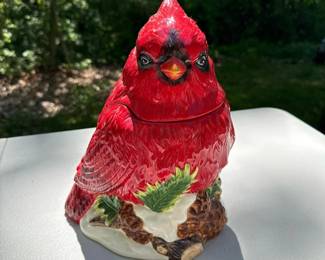 065 mercurieschinacardinalbirdceramicco