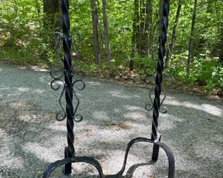 170 blackwroughtironfloorcandleholders