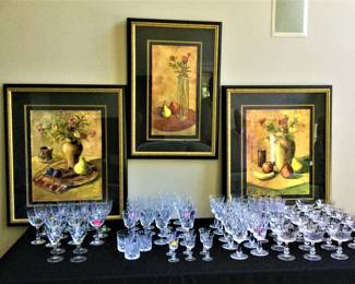 Set of 3 Signed Limited Addition Prints by A Guarini and Waterford