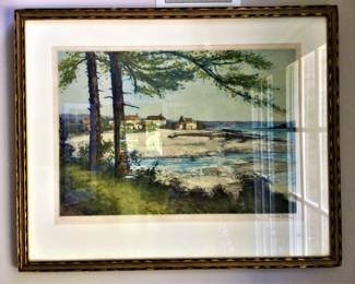 "Etching of the Brittany Coast"