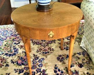 Baker MCM Walnut Round Table