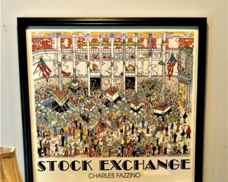 Stock Exchange by Charles Fazzino