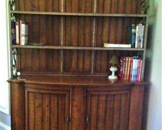 Two Piece Century Hutch with Metal Trim