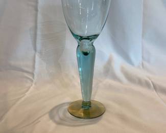 1 of 8 Vintage Crystal Wine Goblet