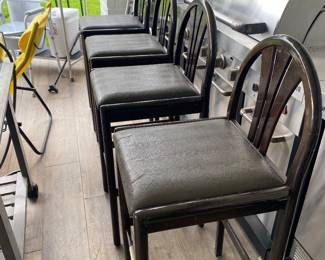 Swr black laquor bar stools