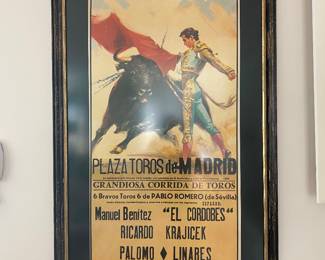 Plaza Del Toros framed poster