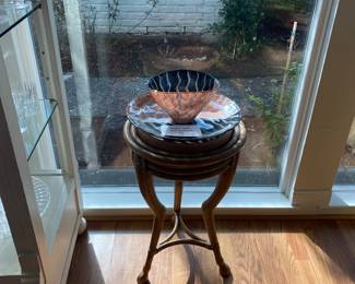 Modern Glass Bowl and Platter