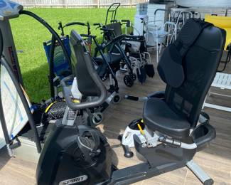 Stationary recumbent bike
