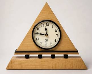 177 KasnakDesignsIndianapolisWoodenArtDeskClock