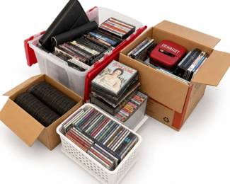 156 HugeMixedDVDCDMediaLotMoviesMusicTVSeries