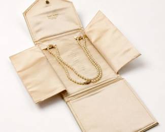 65 VintageCulturedPearlNecklaceDiorJewelersCase