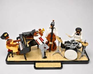 47 LEGOJazzBandMusicianDisplayDioramaBuild