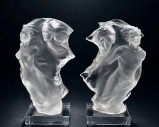 5 RareFrederickHartDuetLuciteSculpturesEst20K