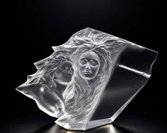 7 FrederickHartCounterpointLuciteSculptureSignedEst5K