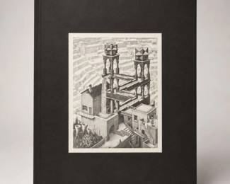 167 VintageMiniMCEscherStyleArchitecturalArtPrint