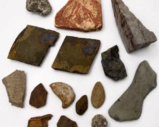 25 VintageSedimentaryRockandFossilSpecimenSet
