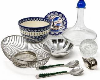 144 MixedDecorativeHomeDcorLotPolishPotteryGlass