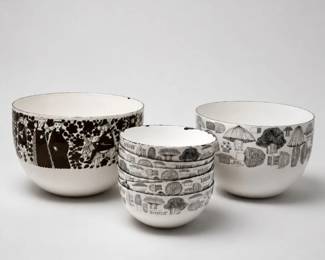157 FinelFinlandEnamelBowlsMidCenturyLot