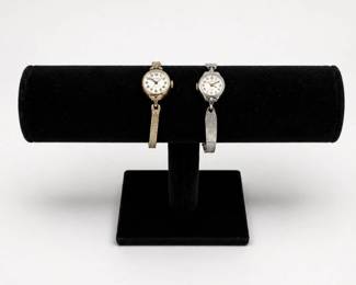 78 VintageElginLadiesBraceletWatchGoldTone