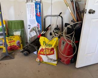 Gardening stuff and Husky pressure washer