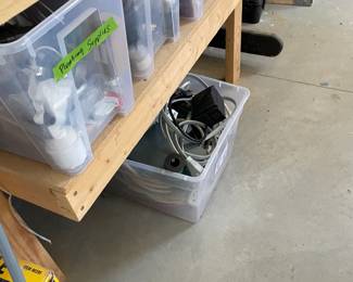 Cords, saw horses and more