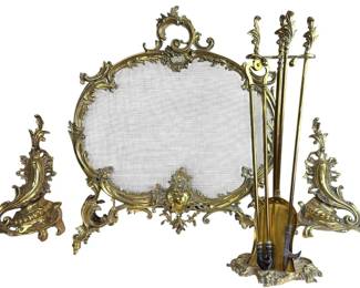 Rococco fireplace adornments