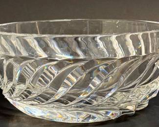 Tiffany crystal wave bowl