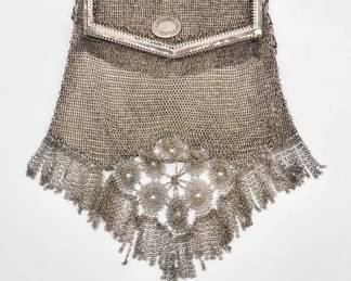 Vintage sterling mesh bag by Whiting and Davis