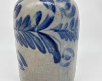 Antique 1 gallon slip decorated crock
