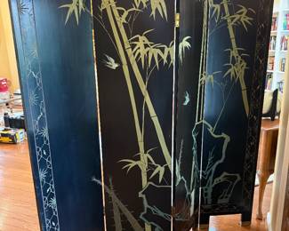 #13 Lacquered 4 panel Asian screen 64x72 $175.00