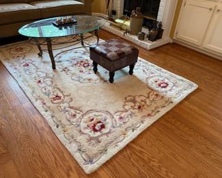 #42 "Royal Palace" handmade wool rug 5x8 $80