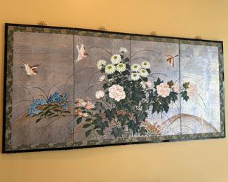 #11 Asian 4 panel Screen 72"Lx35"H $60.00