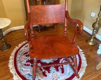 #1 Mid Century Cherry Rocker $125.00