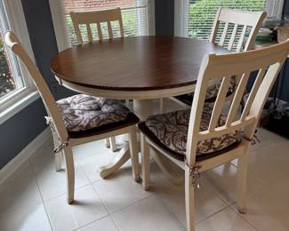 #35 Table with 4 chairs 42x30 $150.00