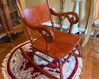 #1 Mid Century Cherry Rocker $125.00