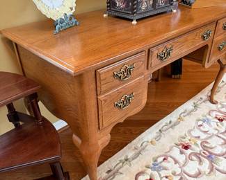 #14 Bassett Oak Desk 52x24x30 $80.00