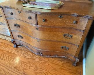 #22 Antique Oak Dresser with mirror 50x22x32 $175.00