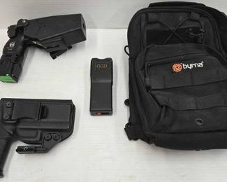 1824 Taser Gun and Pepper Spray Gun with Mini Backpack